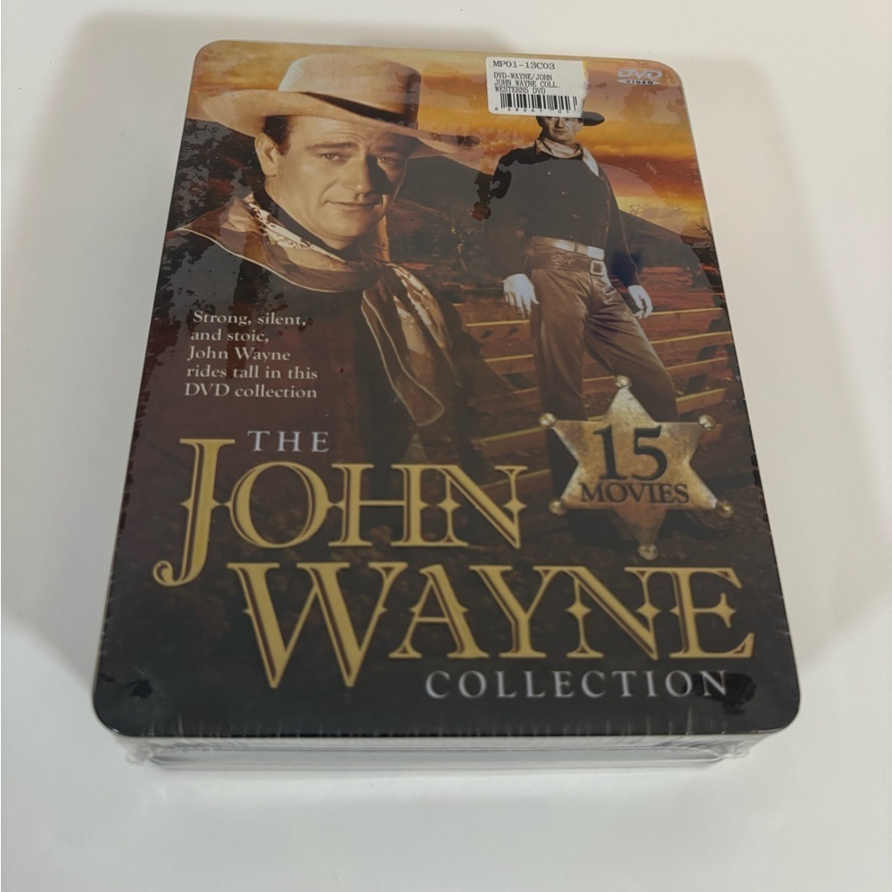 John Wayne Collection 15-Movie DVD Tin Box Set – Western Classics – New Sealed